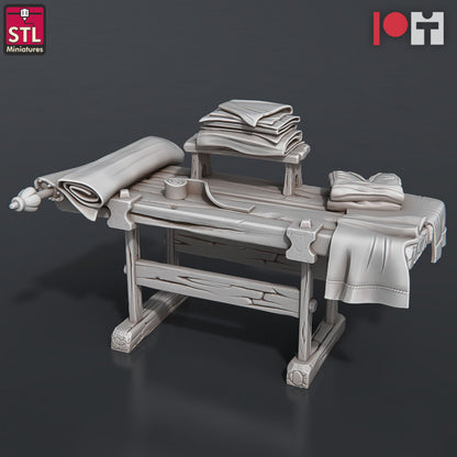 Dungeons & Dragons - STL Miniatures - Fabric Seller Set