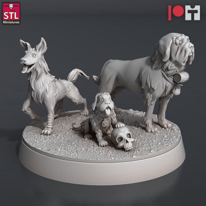 Dungeons & Dragons - STL Miniatures - Farm Animals (10 Figurer)