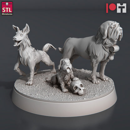 Dungeons & Dragons - STL Miniatures - Farm Animals (10 Figurer)