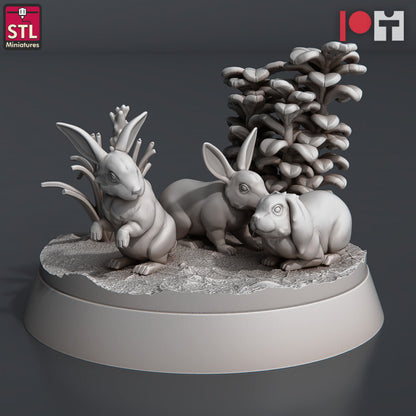Dungeons & Dragons - STL Miniatures - Farm Animals (10 Figurer)
