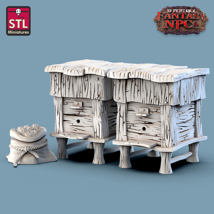 Dungeons & Dragons - STL Miniatures - Farmer Set