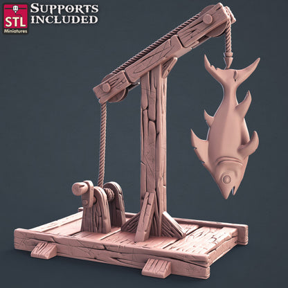 Dungeons & Dragons - STL Miniatures - Fisherman Set