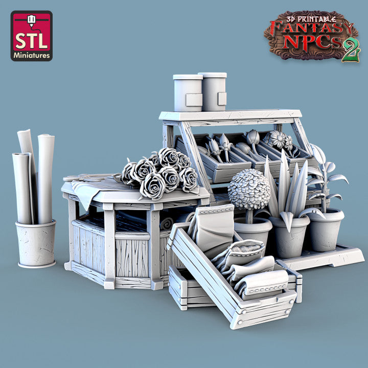 Dungeons & Dragons - STL Miniatures - Florist Set