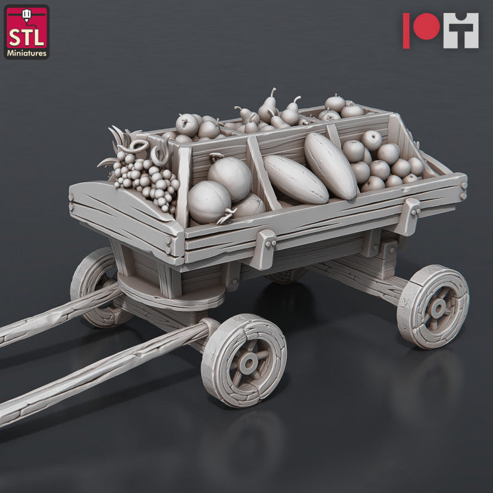 Dungeons & Dragons - STL Miniatures - Food Vendors Set