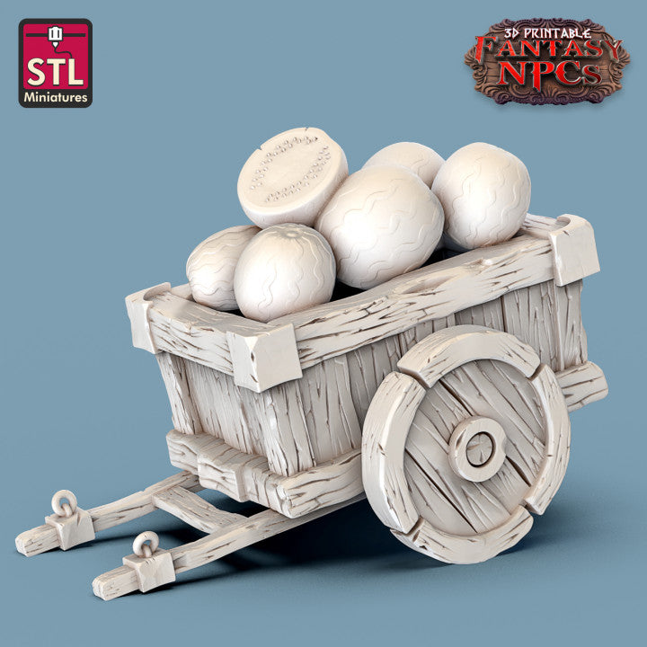 Dungeons & Dragons - STL Miniatures - Fruit Seller Set
