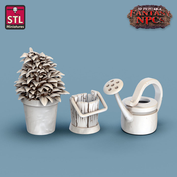 Dungeons & Dragons - STL Miniatures - Gardener Set