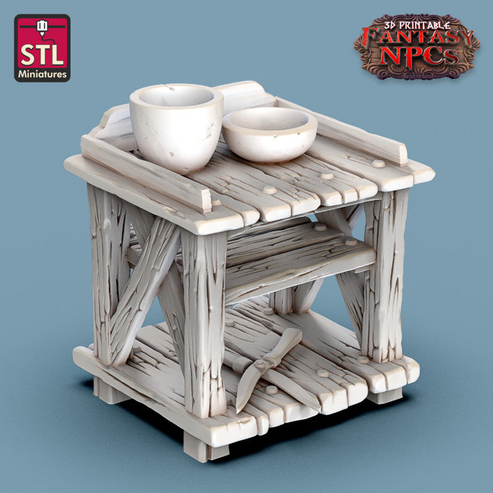 Dungeons & Dragons - STL Miniatures - Gardener Set