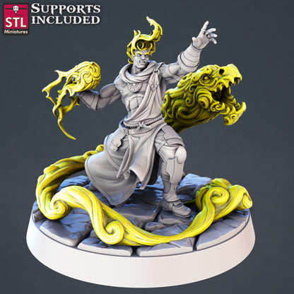 Dungeons & Dragons - STL Miniatures - Genasi Set