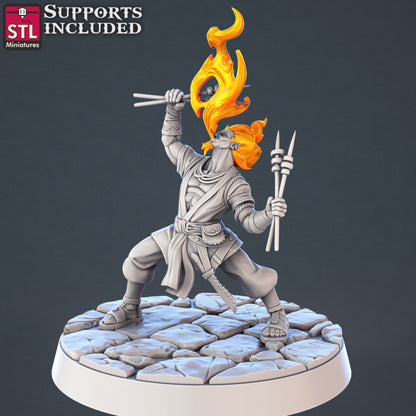 Dungeons & Dragons - STL Miniatures - Genasi Set
