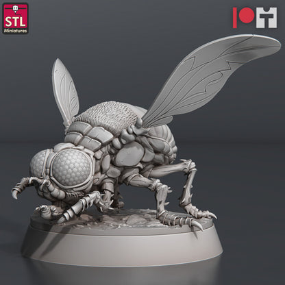 Dungeons & Dragons - STL Miniatures - Giant Flies (4 Figurer)