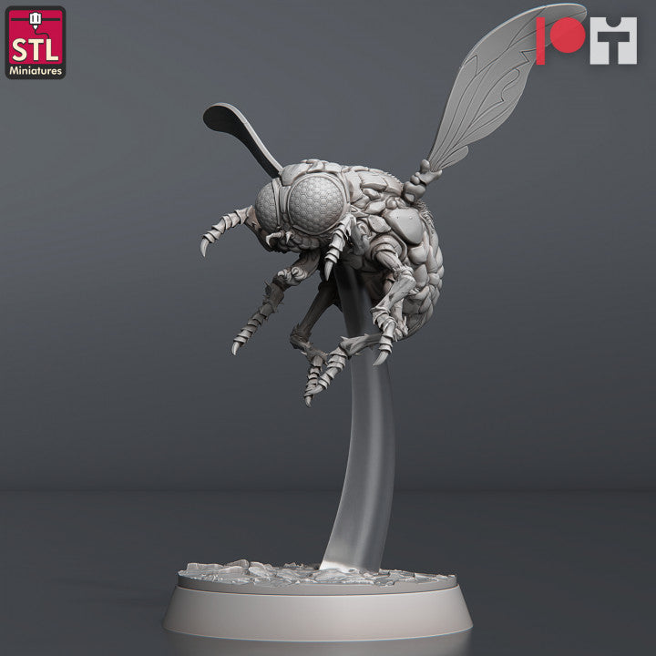 Dungeons & Dragons - STL Miniatures - Giant Flies (4 Figurer)
