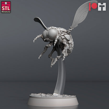 Dungeons & Dragons - STL Miniatures - Giant Flies (4 Figurer)