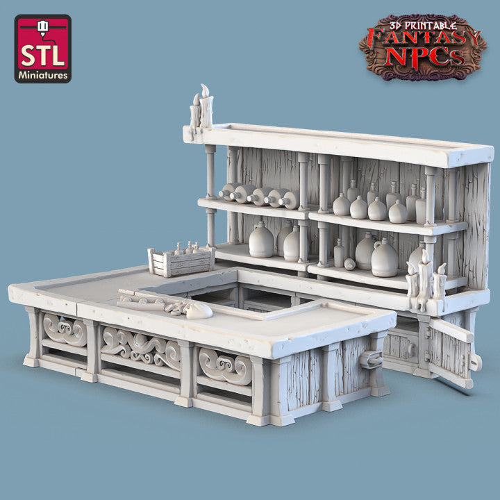Dungeons & Dragons - STL Miniatures - Glassblower Set