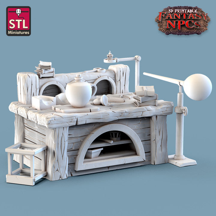 Dungeons & Dragons - STL Miniatures - Glassblower Set
