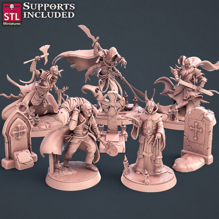 Dungeons & Dragons - STL Miniatures - Graveyard Set