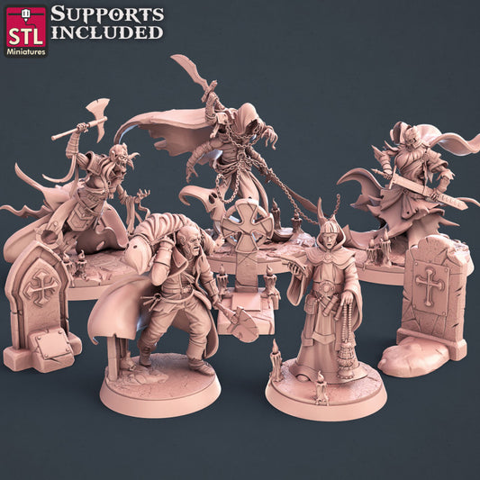 Dungeons & Dragons - STL Miniatures - Graveyard Set