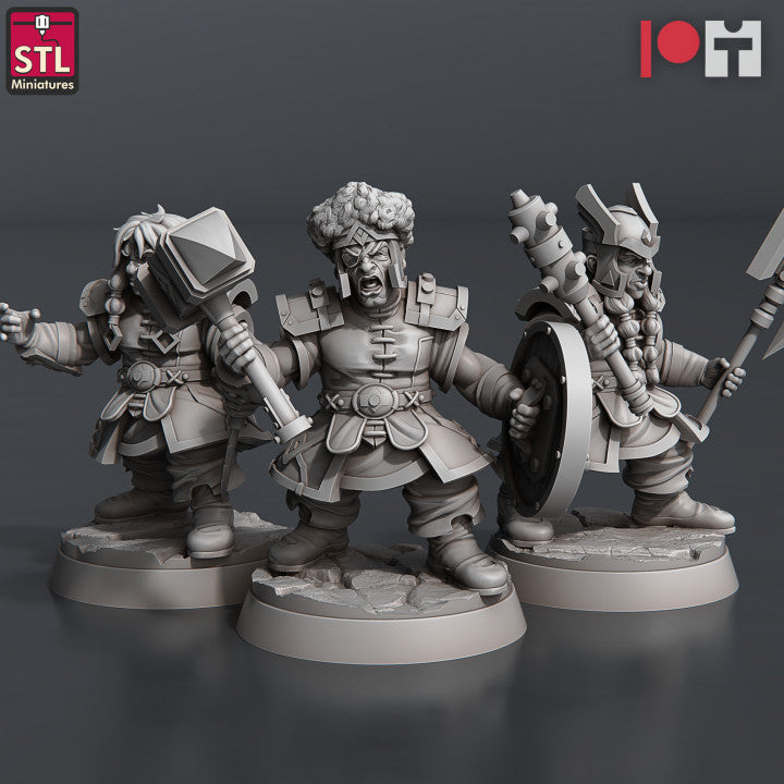 Dungeons & Dragons - STL Miniatures - Dwarven Camp Set