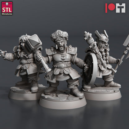 Dungeons & Dragons - STL Miniatures - Dwarven Camp Set