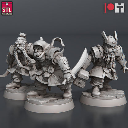 Dungeons & Dragons - STL Miniatures - Dwarven Camp Set