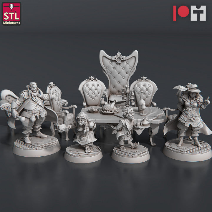 Dungeons & Dragons - STL Miniatures - Guild Masters Set