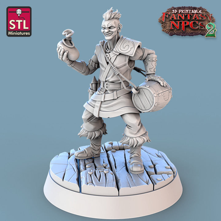 Dungeons & Dragons - STL Miniatures - Gunpowder Vendors Set