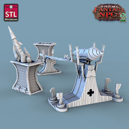 Dungeons & Dragons - STL Miniatures - Gunpowder Vendors Set