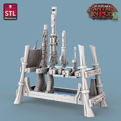 Dungeons & Dragons - STL Miniatures - Gunpowder Vendors Set