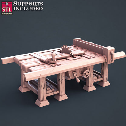 Dungeons & Dragons - STL Miniatures - Human Carpenter Set