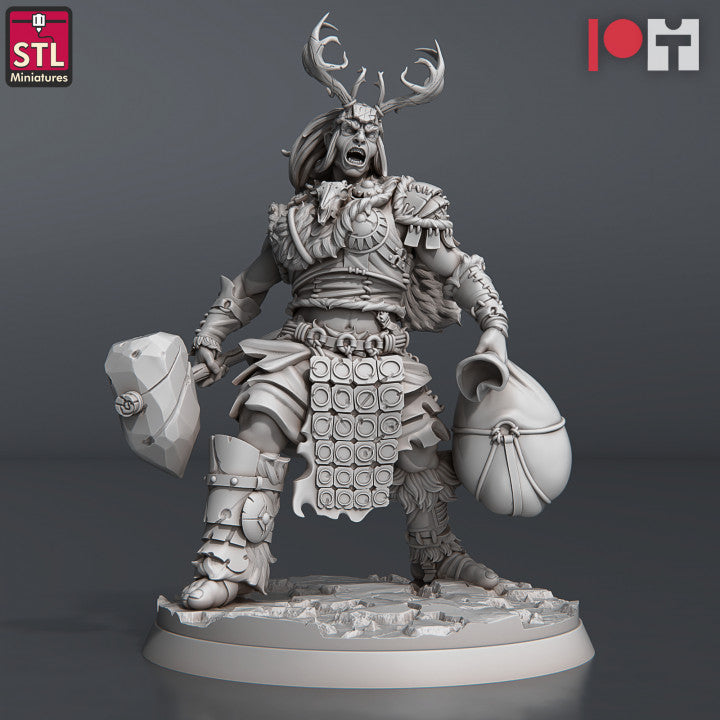 Dungeons & Dragons - STL Miniatures - Frost Giant Set (3 Figurer)