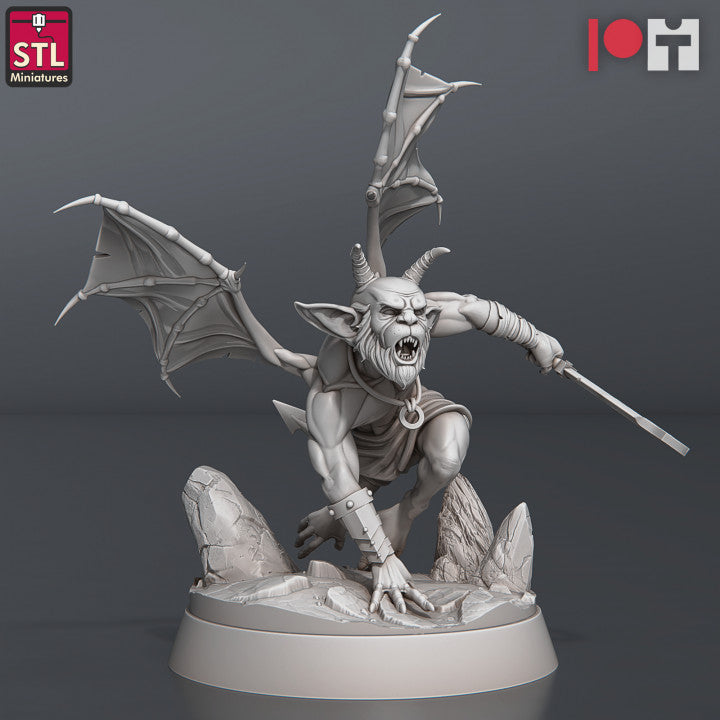 Dungeons & Dragons - STL Miniatures - Demons Set (7 Figurer)