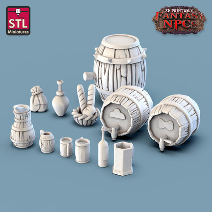 Dungeons & Dragons - STL Miniatures - Inn Set