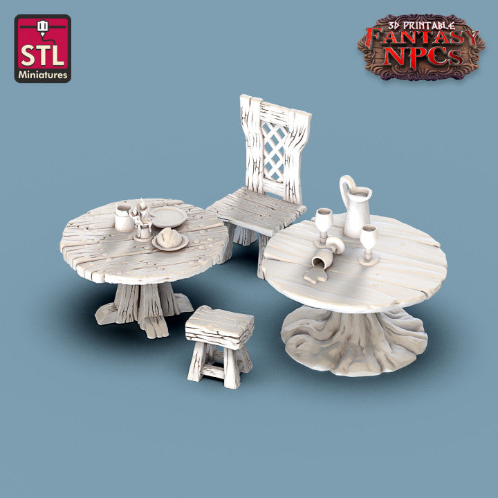 Dungeons & Dragons - STL Miniatures - Inn Set