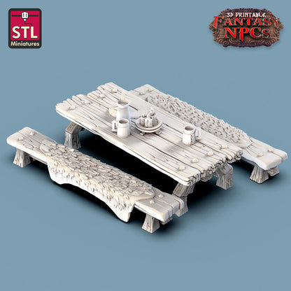 Dungeons & Dragons - STL Miniatures - Inn Set