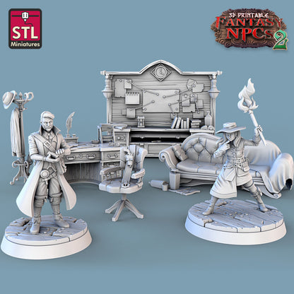 Dungeons & Dragons - STL Miniatures - Investigator Set