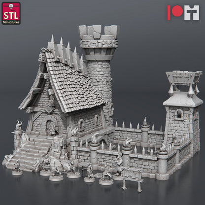 Dungeons & Dragons - STL Miniatures - Jail Set