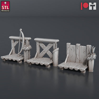 Dungeons & Dragons - STL Miniatures - Jousting Set