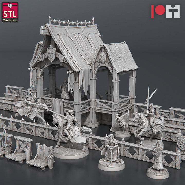 Dungeons & Dragons - STL Miniatures - Jousting Set
