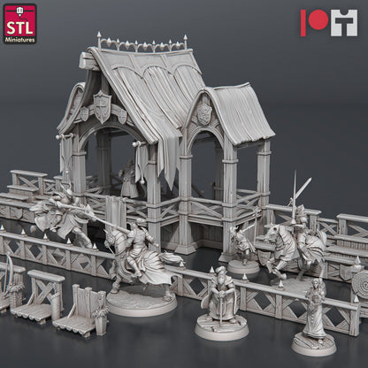 Dungeons & Dragons - STL Miniatures - Jousting Set