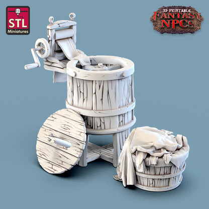 Dungeons & Dragons - STL Miniatures - Laundry Set