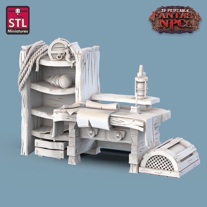 Dungeons & Dragons - STL Miniatures - Lighthouse Keeper Set