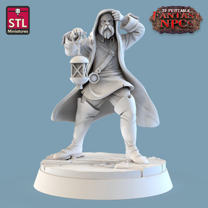 Dungeons & Dragons - STL Miniatures - Lighthouse Keeper Set
