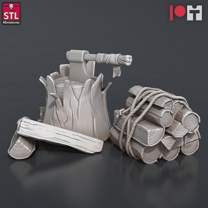 Dungeons & Dragons - STL Miniatures - Lumberjack Set