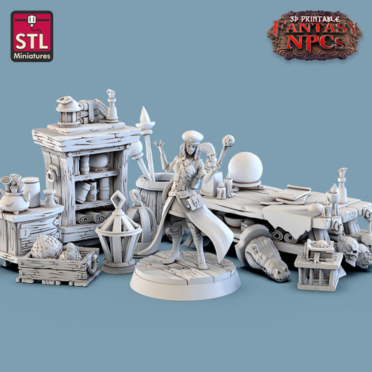 Dungeons & Dragons - STL Miniatures - Magic Item Vendor Set