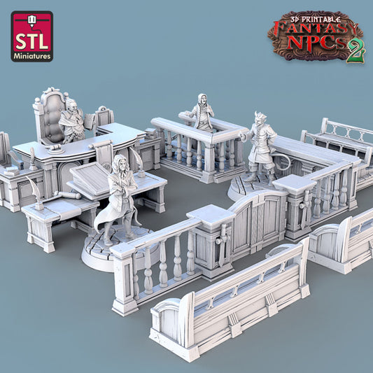 Dungeons & Dragons - STL Miniatures - Magistrate Set