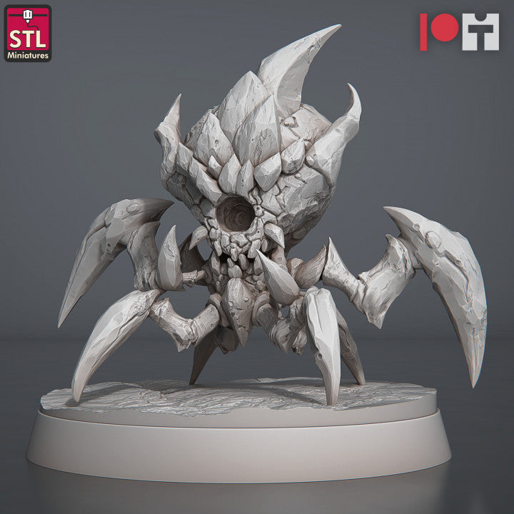 Dungeons & Dragons - STL Miniatures - Magmites & Hellcrows Set (5 figurer)