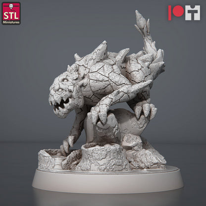 Dungeons & Dragons - STL Miniatures - Magmites & Hellcrows Set (5 figurer)
