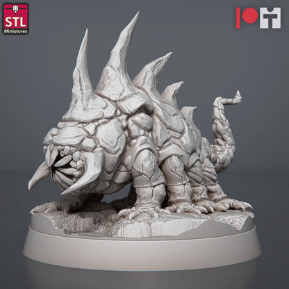 Dungeons & Dragons - STL Miniatures - Magmites & Hellcrows Set (5 figurer)