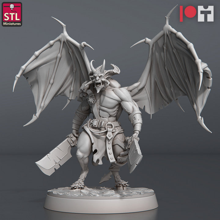 Dungeons & Dragons - STL Miniatures - Demons Set (7 Figurer)