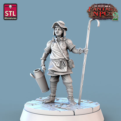 Dungeons & Dragons - STL Miniatures - Milk Man Set