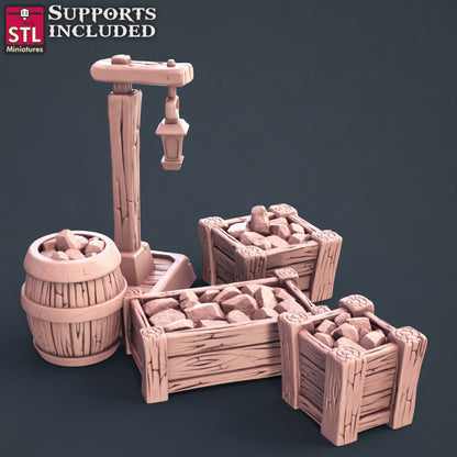 Dungeons & Dragons - STL Miniatures - Miners Set